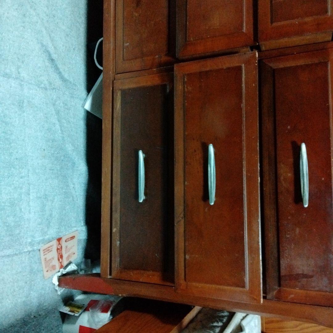 アメリカンチェスト木製タンス 6引き出し 茶色