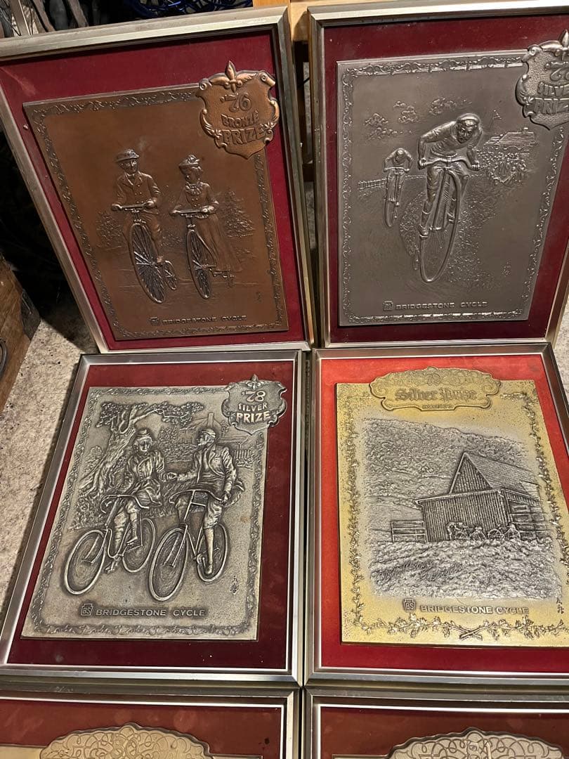 Taoブリヂストン看板、16枚ブリヂストン表彰額、ブリヂストン記念看板、