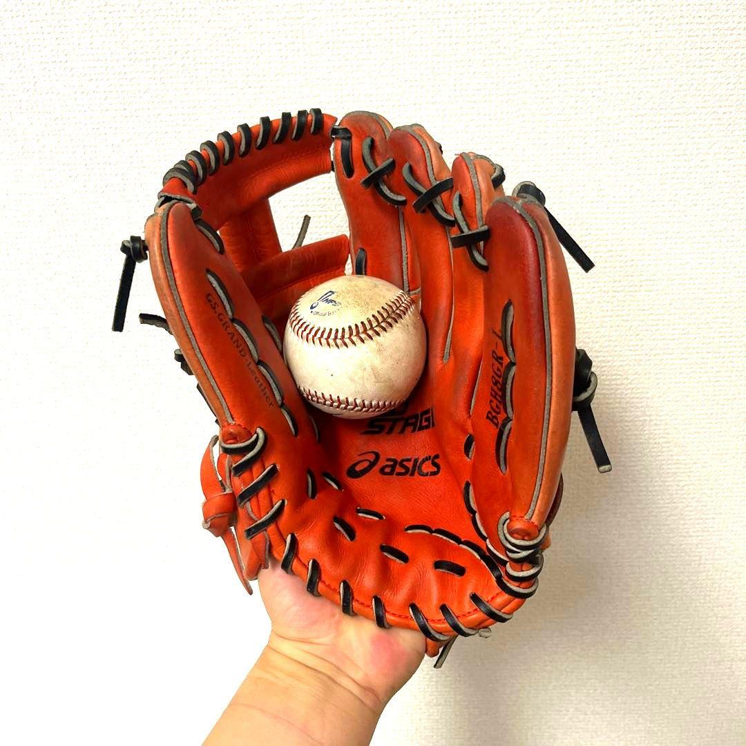 887 アシックス ゴールドステージ 型抜群 即戦力 硬式 内野手用グローブ
