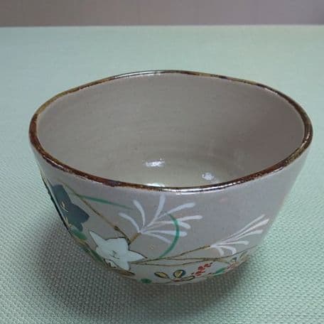 A 74 茶道 茶碗     乾山秋草・閑粋作  ( 新品未使用品 )