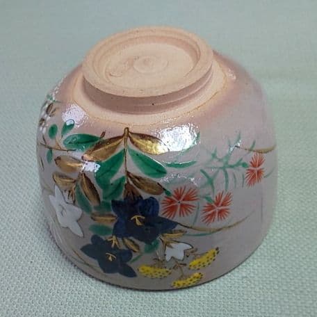 A 74 茶道 茶碗     乾山秋草・閑粋作  ( 新品未使用品 )