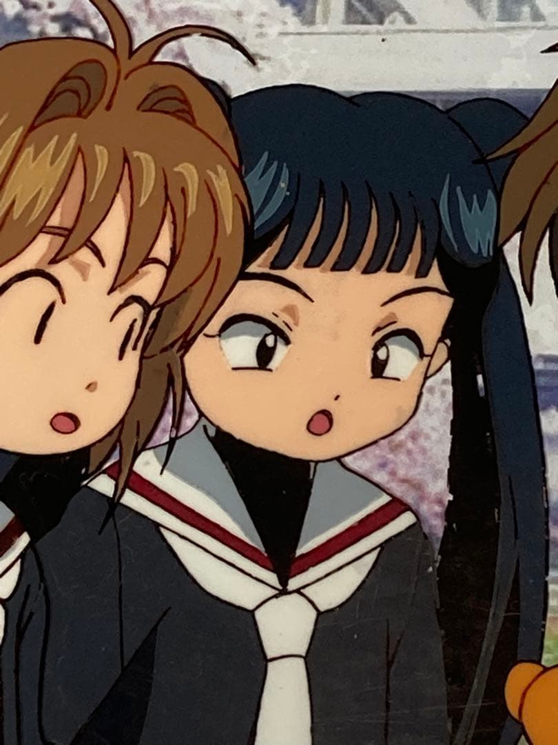 d６０　カードキャプターさくらセル画【さくら達四人】動画・背景画付き