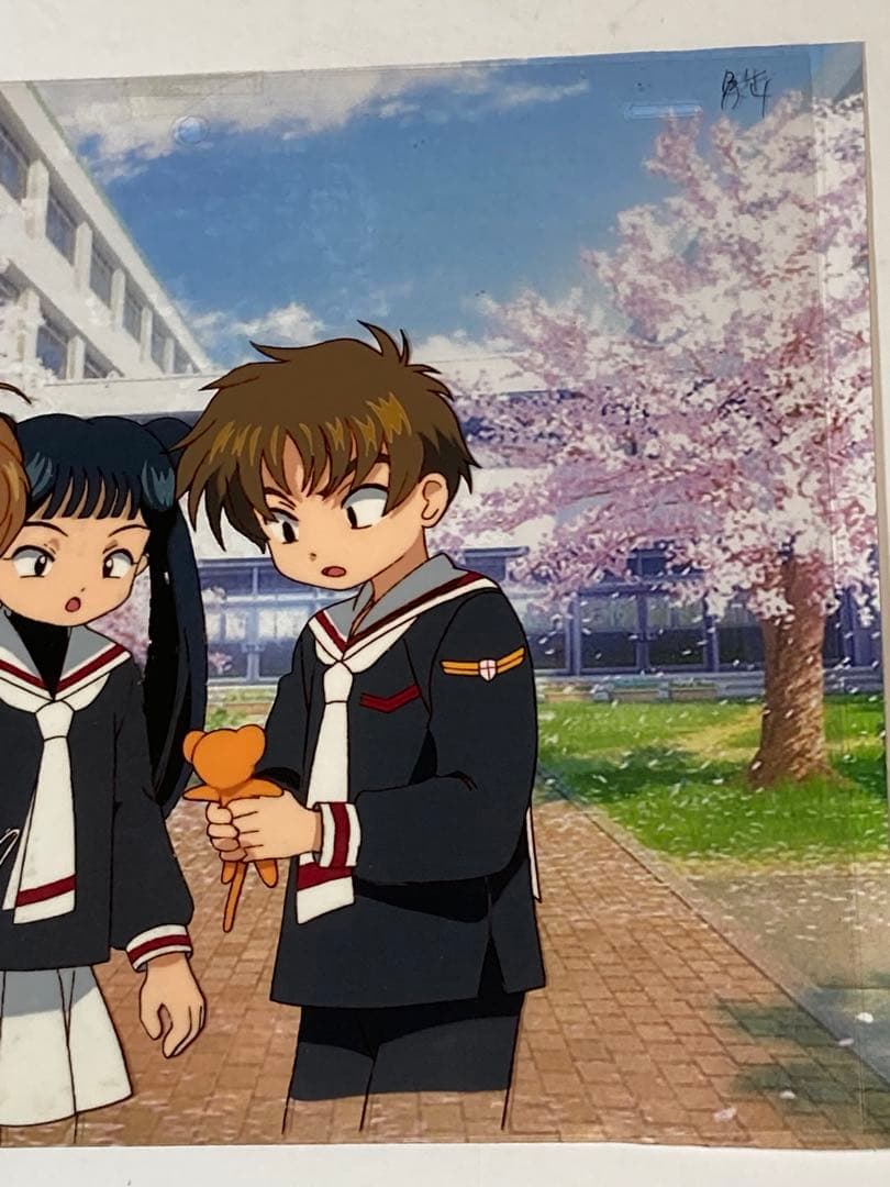 d６０　カードキャプターさくらセル画【さくら達四人】動画・背景画付き