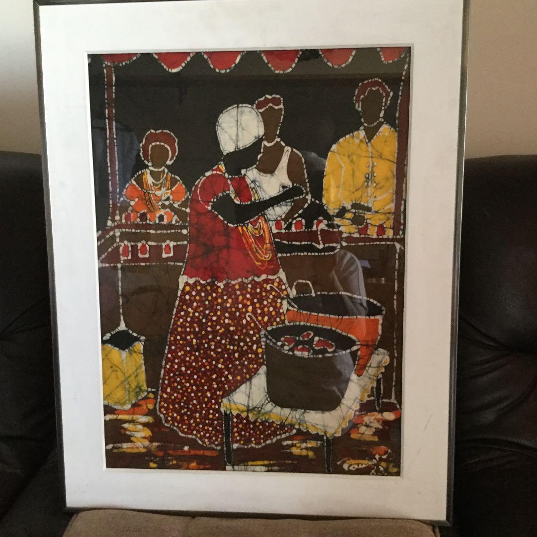 ブラジル人によるろうけつ染め