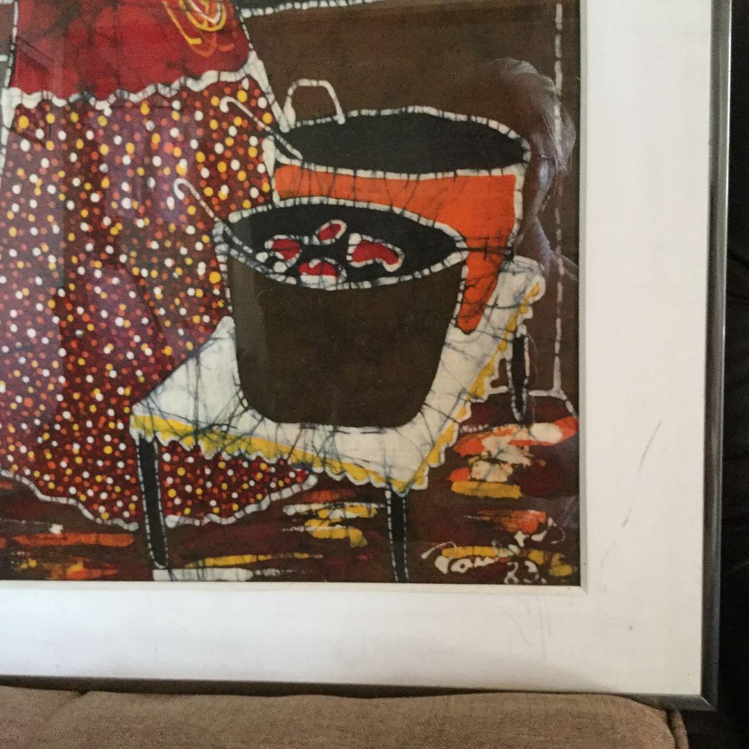 ブラジル人によるろうけつ染め