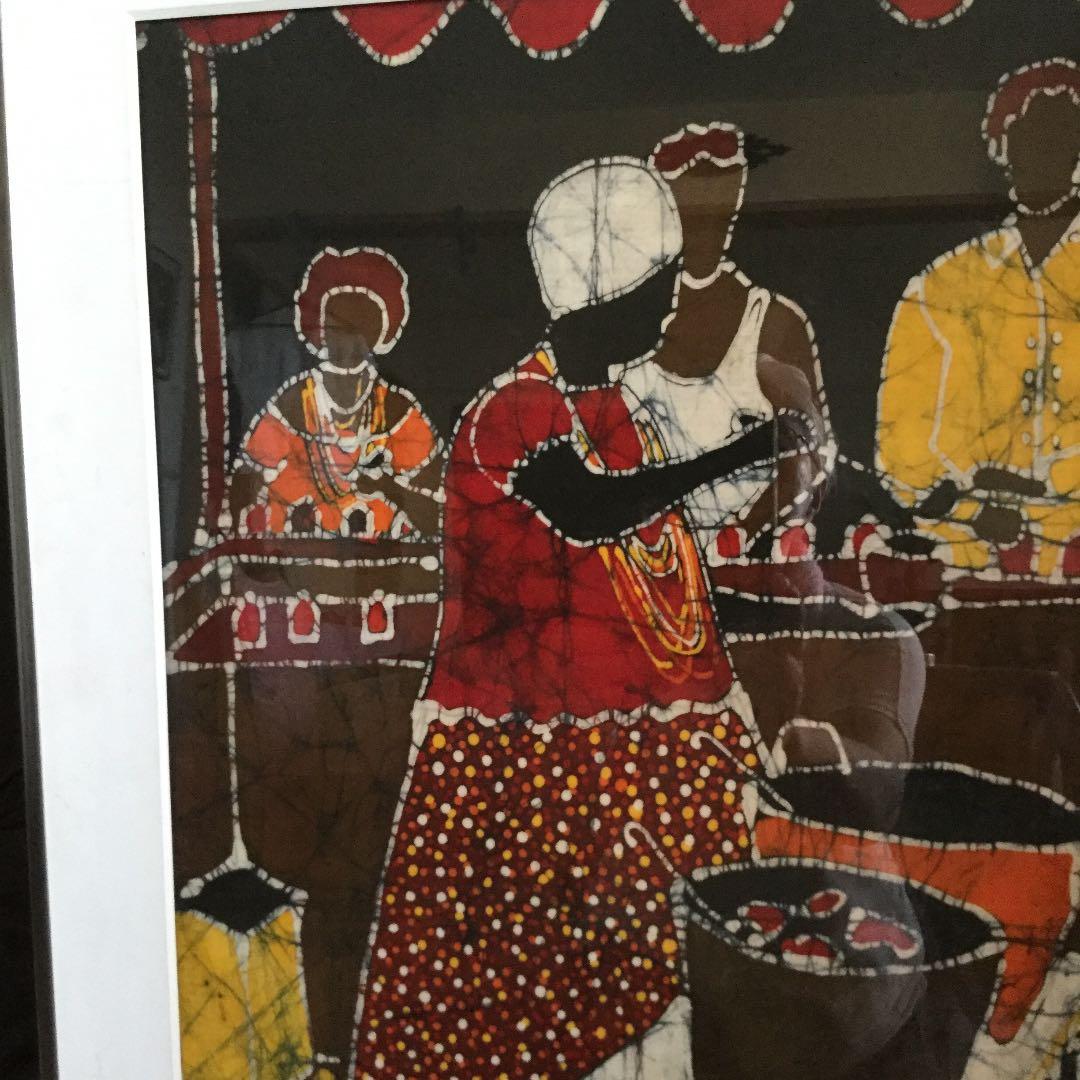 ブラジル人によるろうけつ染め