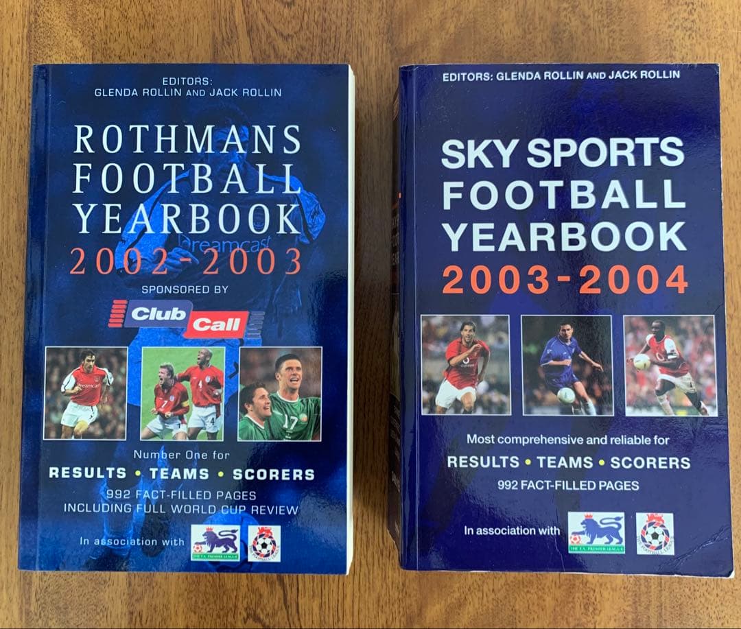 入手不可能！Football Yearbook '02-'03と03-'04二冊