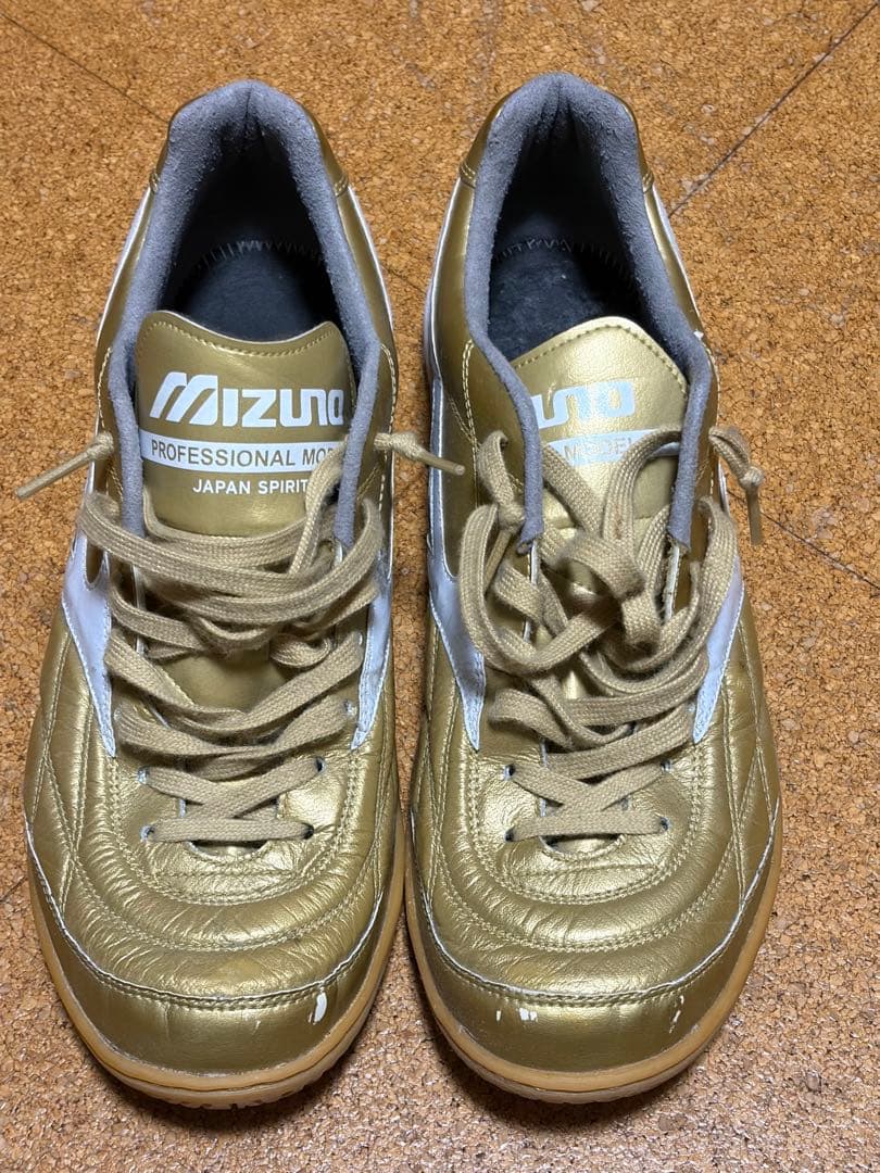 Mizuno フットサルシューズ ゴールド