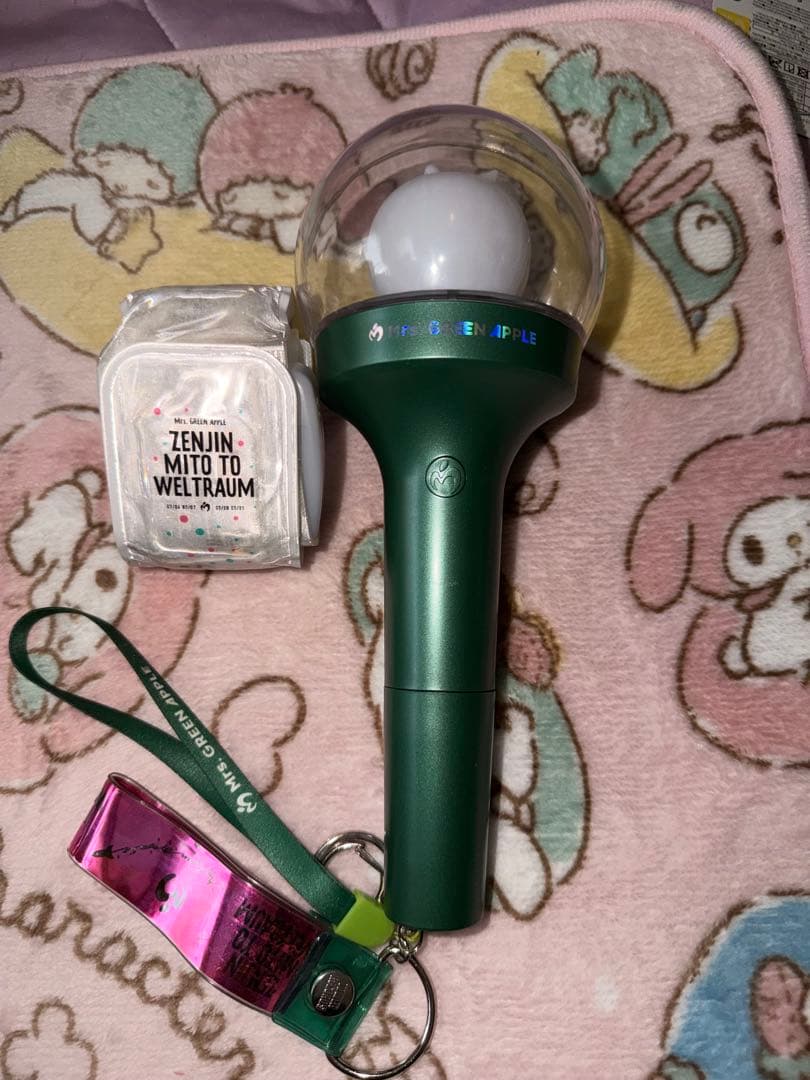 ミセスグリーンアップル　ゼンジン　ペンライト　光るリストバンド　銀テープ付き