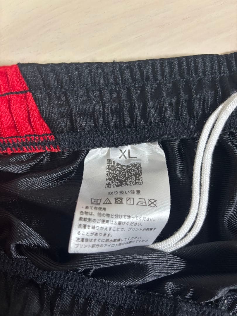 【限定品】スポーツパンツ XL 黒/赤