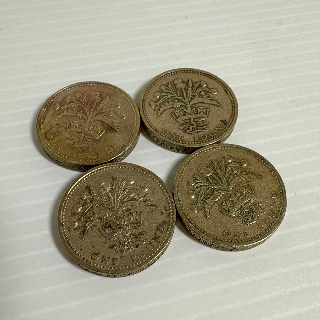 レア！旧１ポンド イギリス 赤いライオン ドラゴン 等 硬貨 9種29点セット