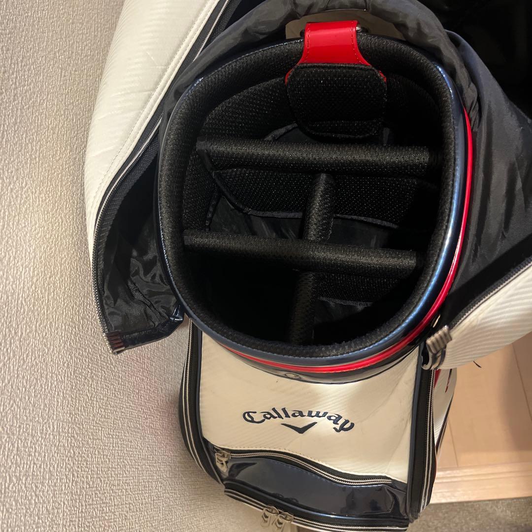 Callaway キャディバッグ ホワイト/レッド 直接手渡し価格です