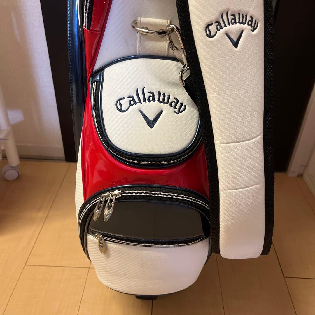 Callaway キャディバッグ ホワイト/レッド 直接手渡し価格です