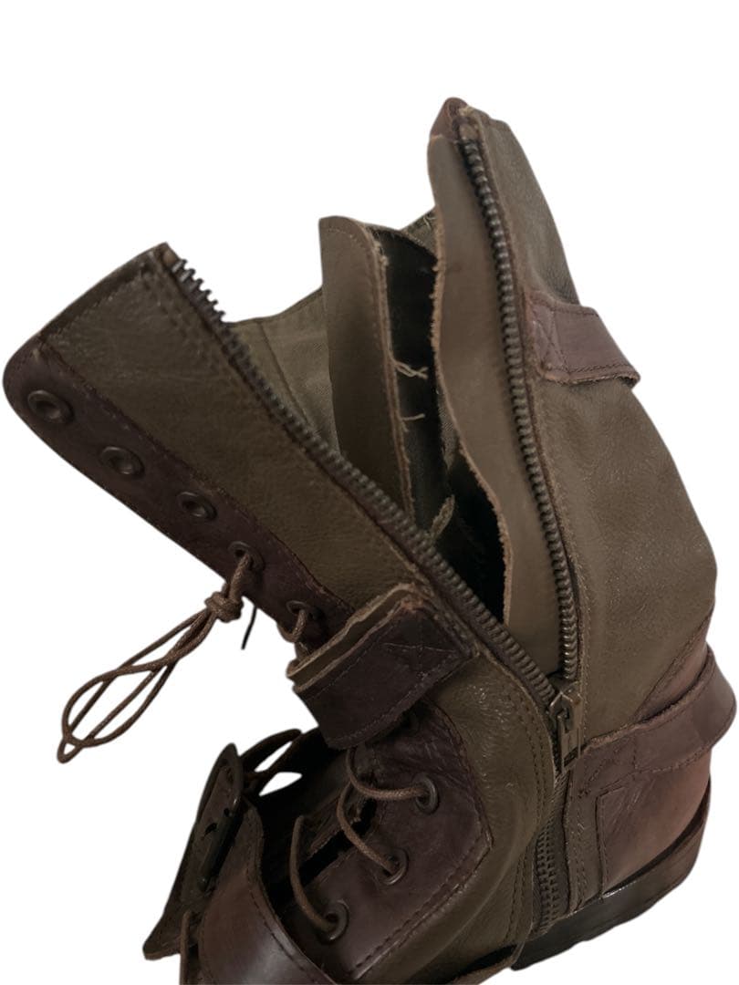 ジャンク品メンズ　ブーツ　 ツイン T2[in] ブラウン ミリタリーブーツ