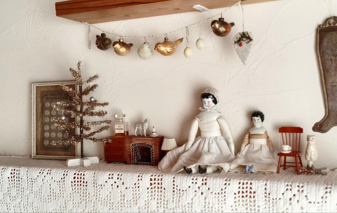 【リュヌとリュカさま】vintage tree ❀ 燻ゴールドのツリー 23cm