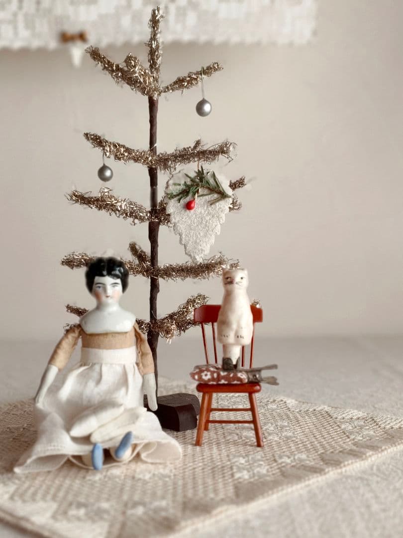 【リュヌとリュカさま】vintage tree ❀ 燻ゴールドのツリー 23cm