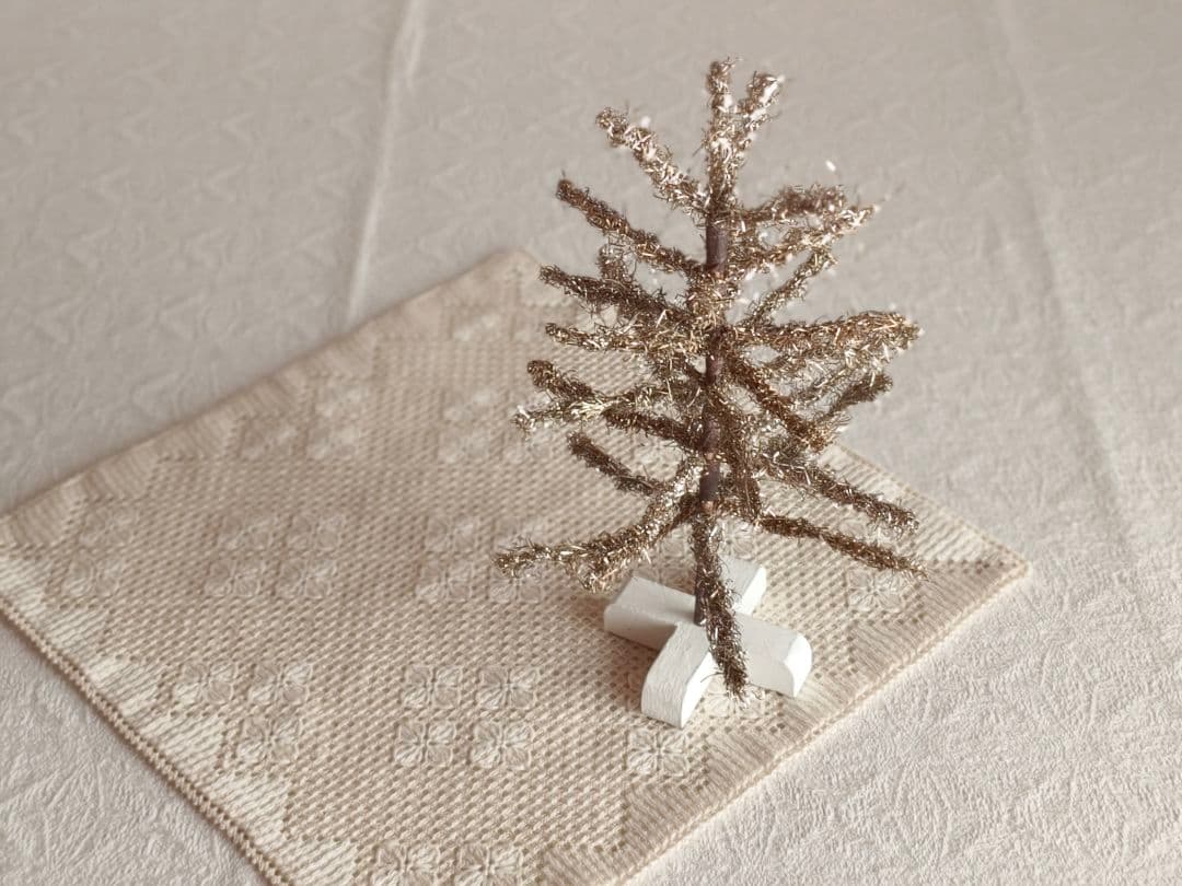 【リュヌとリュカさま】vintage tree ❀ 燻ゴールドのツリー 23cm