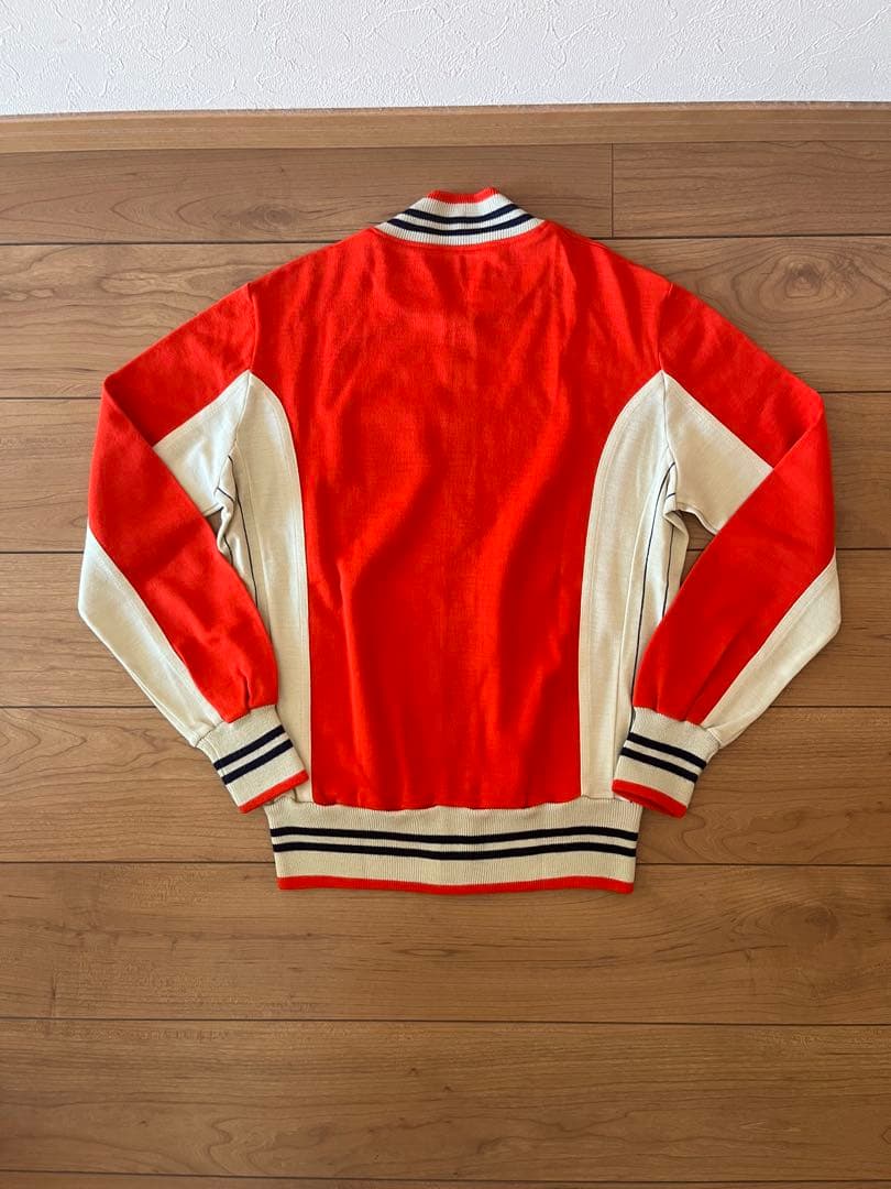 カズちん FILA ジップアップジャケット レッド/アイボリー