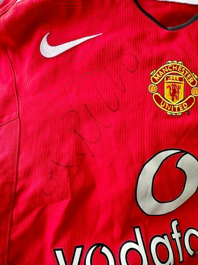 マンチェスター・ユナイテッド ロナウド サイン入りユニフォーム