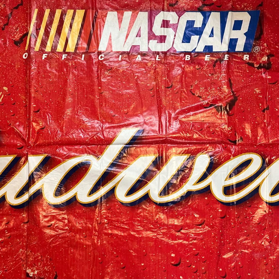 【激レア】NASCAR デイルアーンハートジュニアBudweiser大型バナー