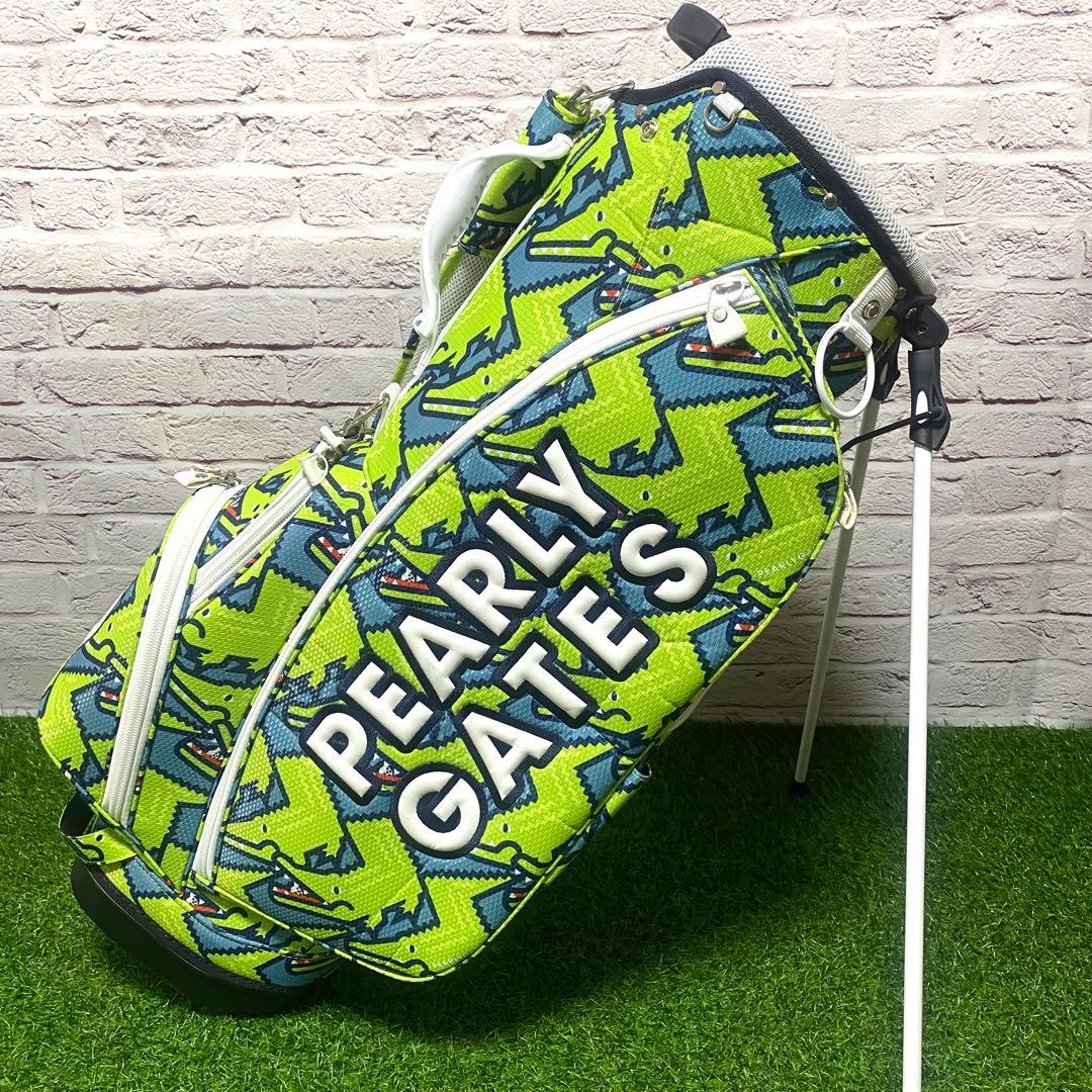【希少】パーリーゲイツ PEARLY GATES ワニ柄 キャディバッグ ゴルフ