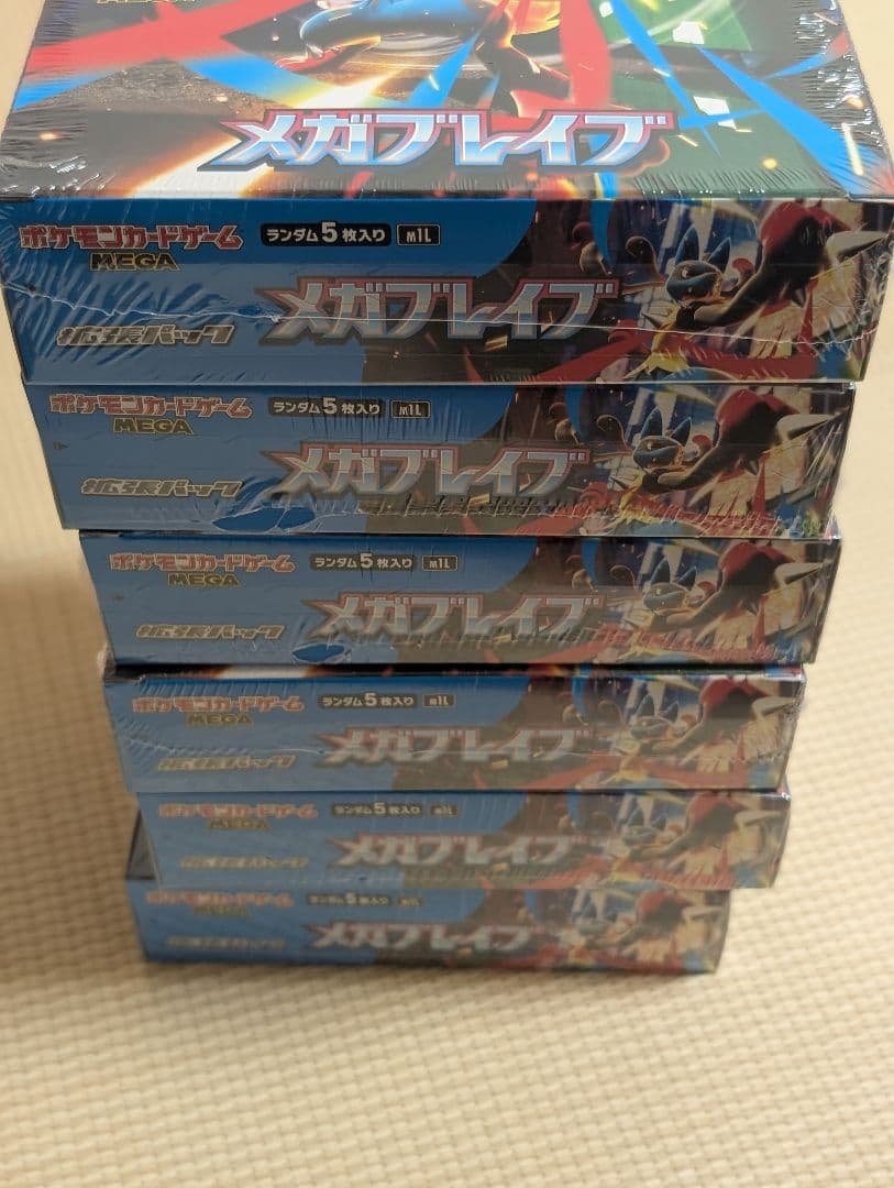 メガブレイブ6BOX　シュリンク付き未開封 ポケモンカード