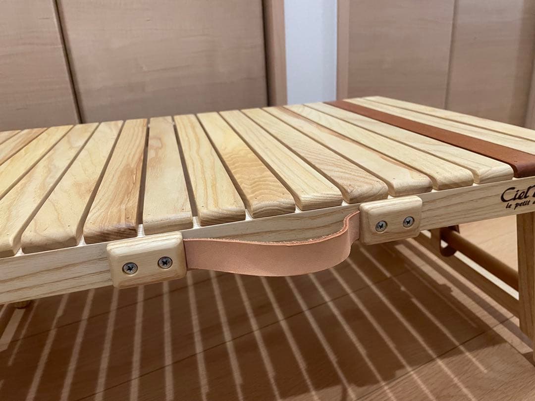 未使用　cielblue キャリーテーブル　シエルブルー　ウッドテーブル