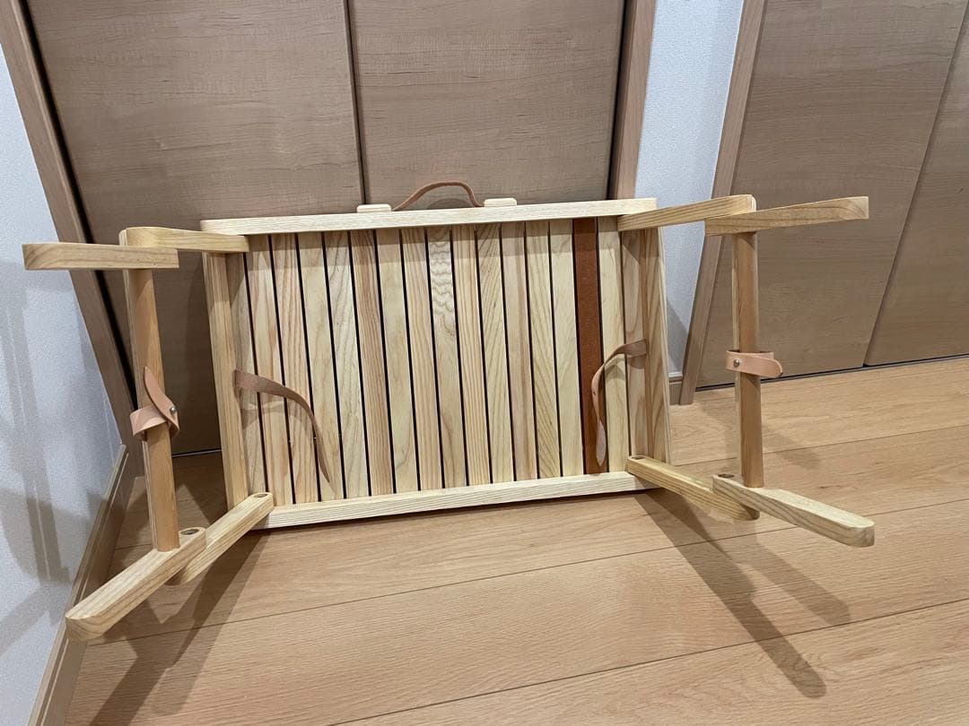 未使用　cielblue キャリーテーブル　シエルブルー　ウッドテーブル