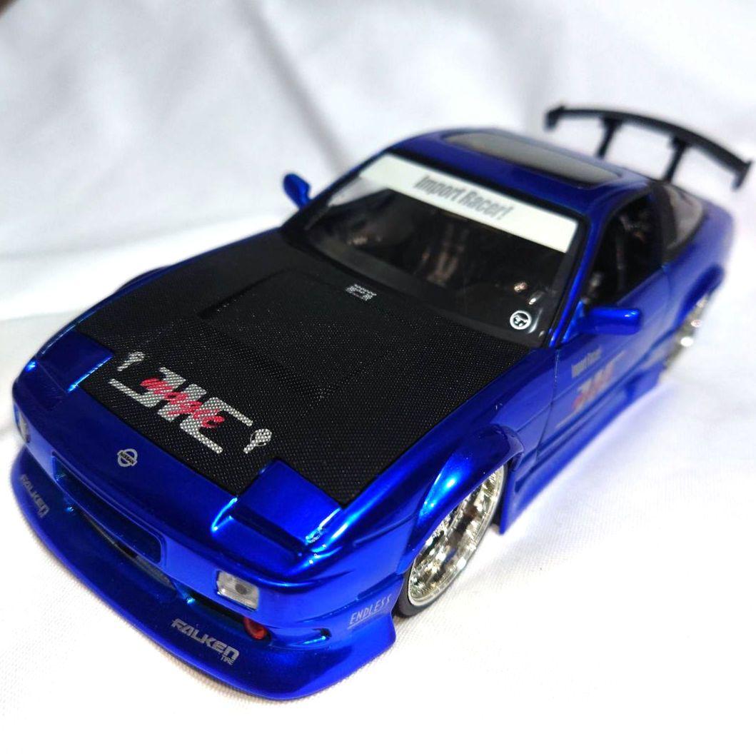 ルース品 Nissan RPS13 240SX 青 1/24 ミニカー JADA