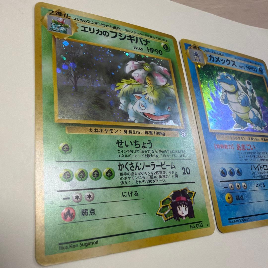 ワタッコ、カメックス、フシギバナ