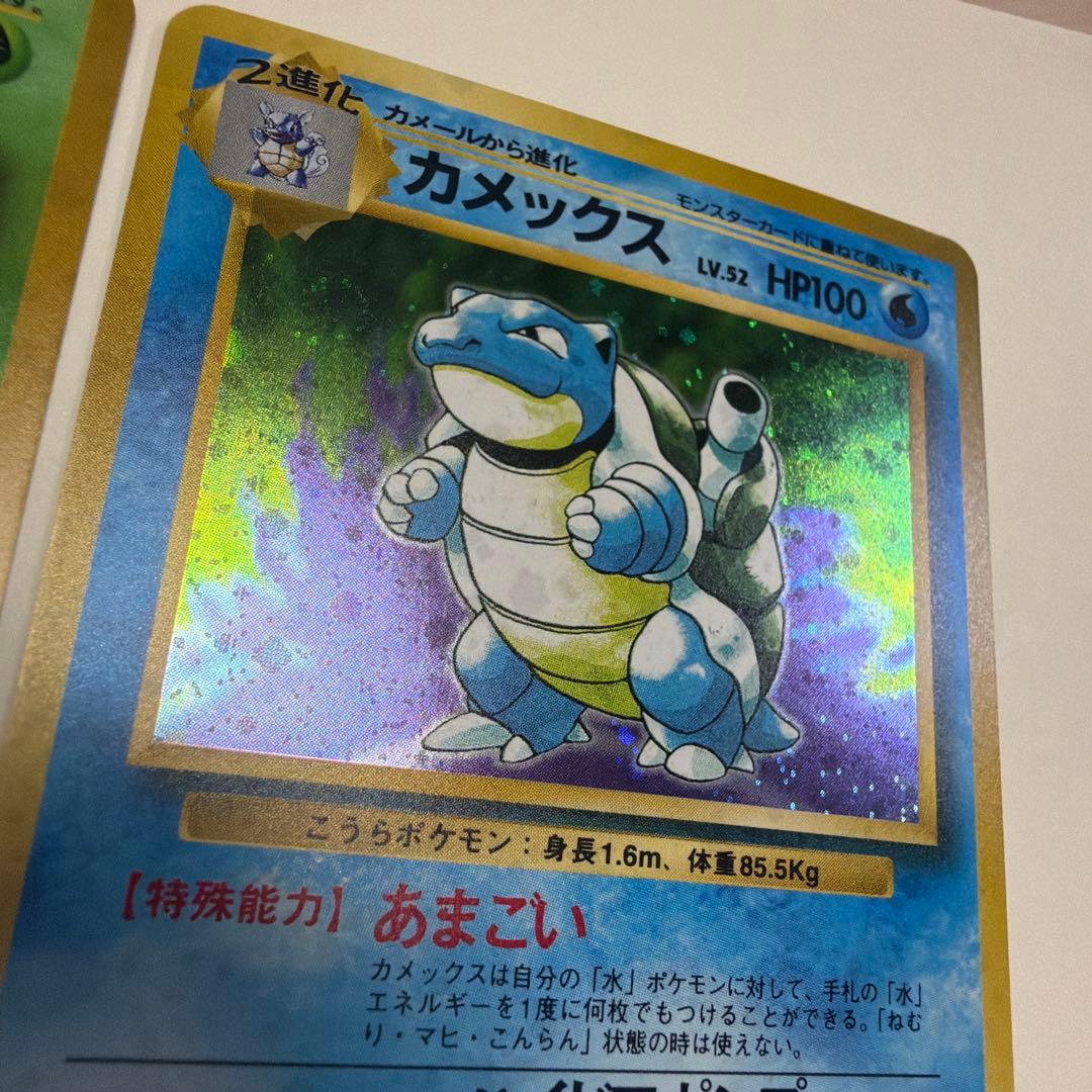 ワタッコ、カメックス、フシギバナ