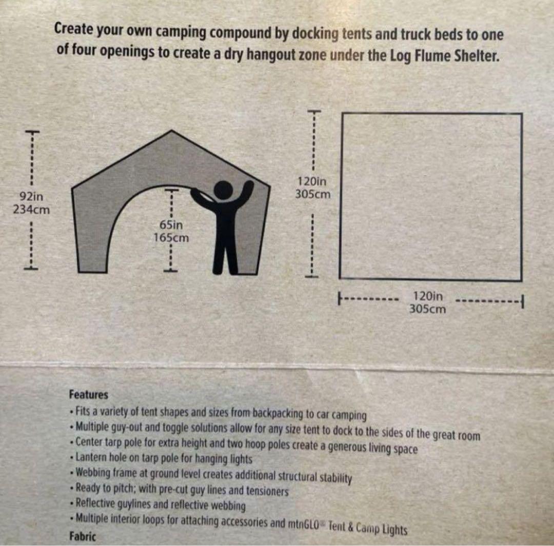 【新品未使用】BIG AGNES LOG FLUME SHELTER