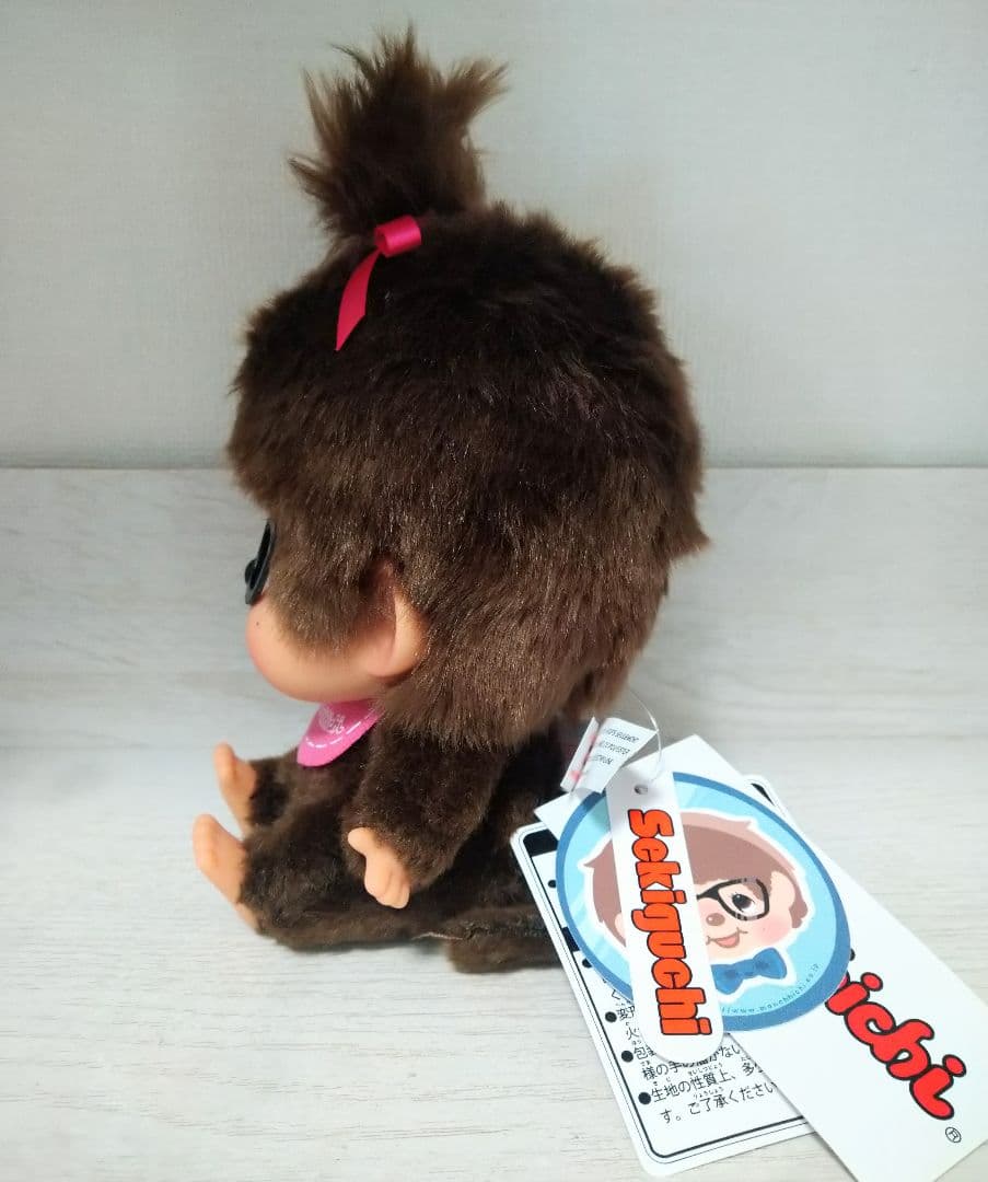 新品 モンチッチ 顔デカ 座り メガネ 香港限定 女の子 726288
