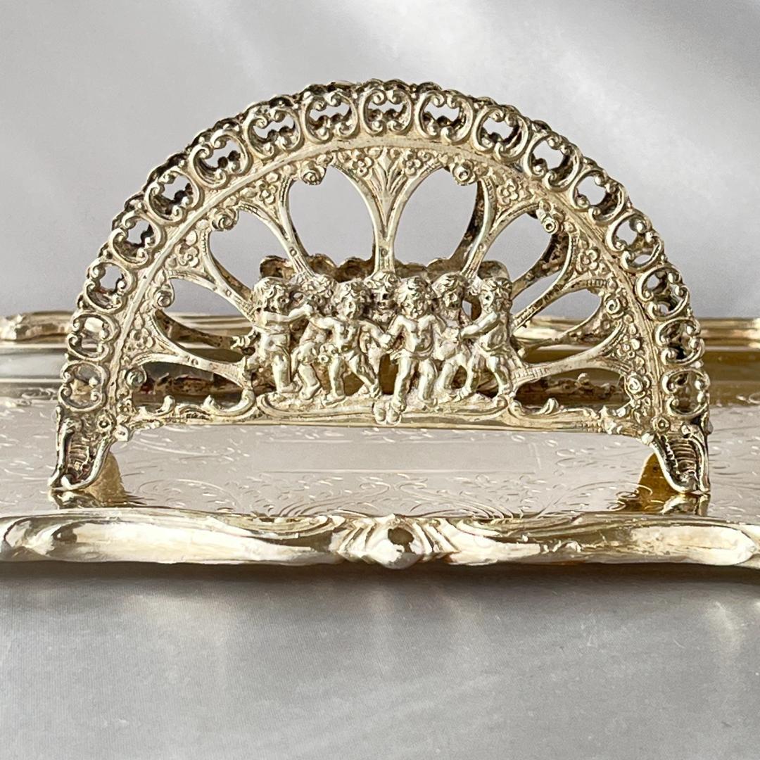 【ドイツ】チュラブの集うのナプキンスタンド 【純銀】ナプキンホルダー