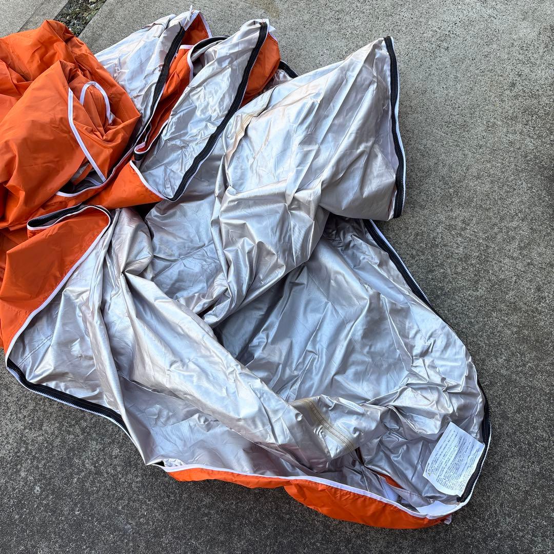 美品 FIELDOOR タープテント オレンジ トップカバー付き♪