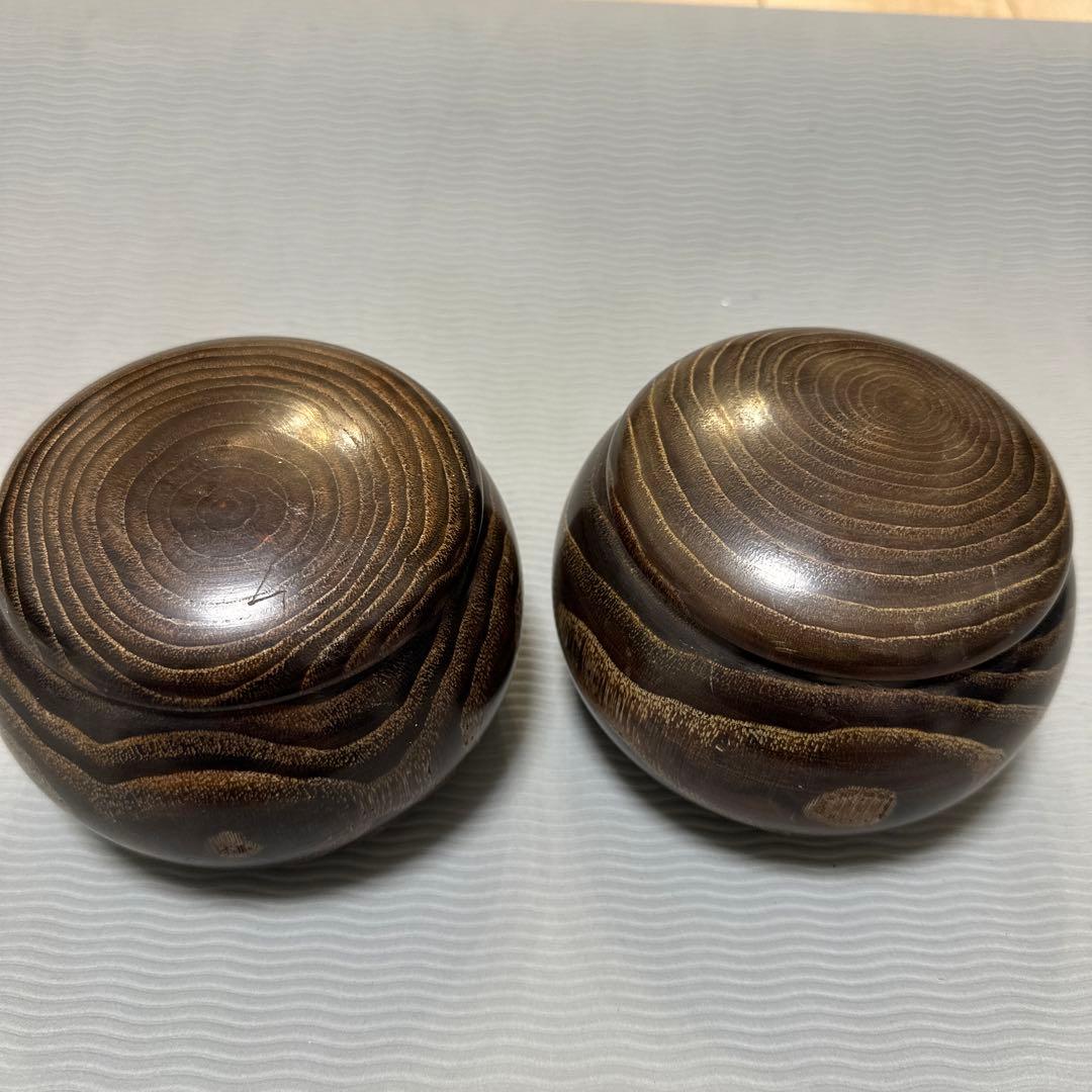 日向特産蛤碁石，美品　蛤碁石　那智黒石　 特製。碁石，砗磲，囲碁