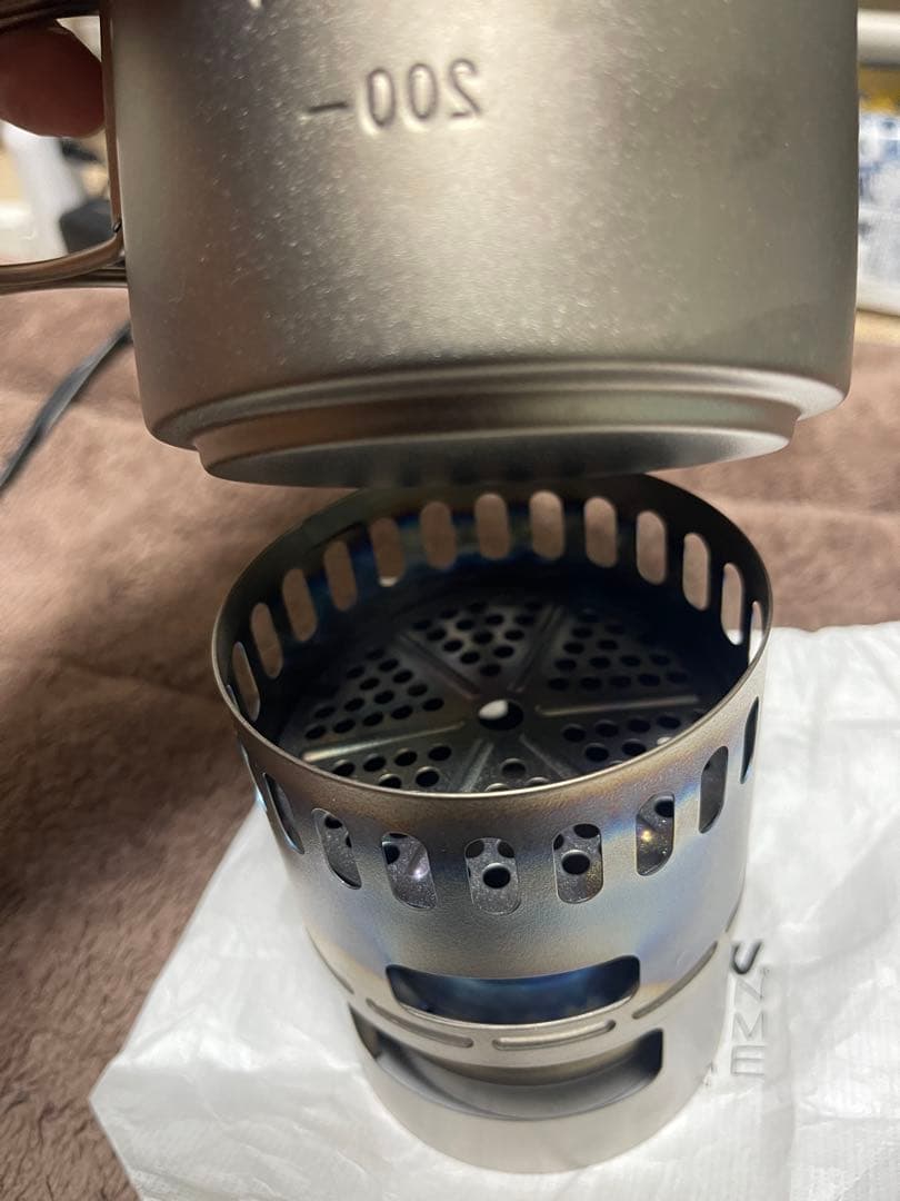 エバニュー チタンアルコールストーブ コッヘル アルコール容器3点セット