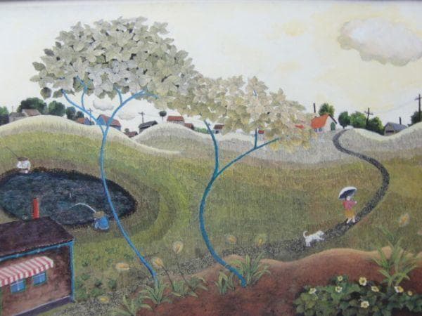 藤田 龍児 【林間都市】 希少画集画、状態良好、新品高級額装付