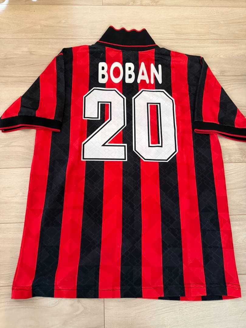 95-96 ミラン　支給ユニフォーム　ボバン選手　検　実使用　ペスカーラ戦