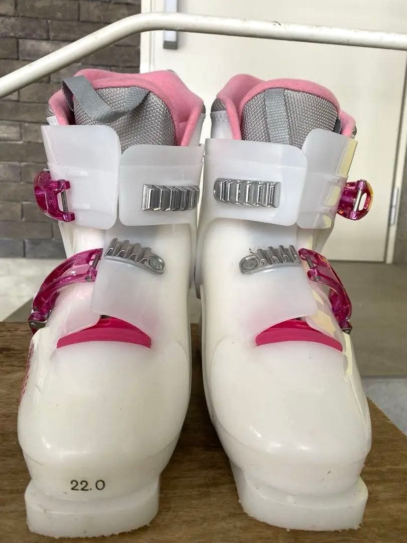 【美品】ROSSIGNOL板130cm ブーツ22.0㎝・ストック95㎝