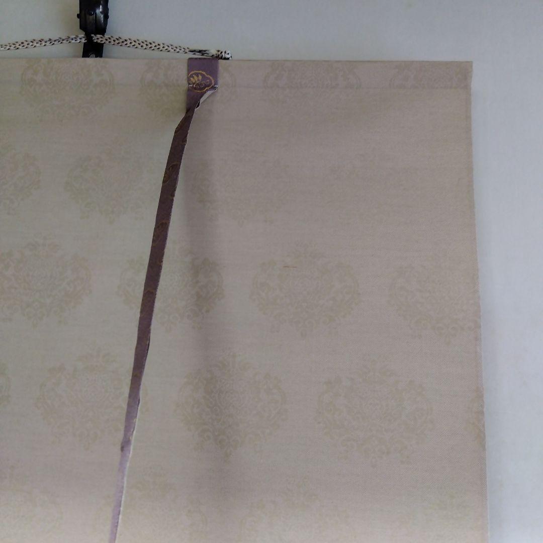 掛け軸　梅に鶯　春雪