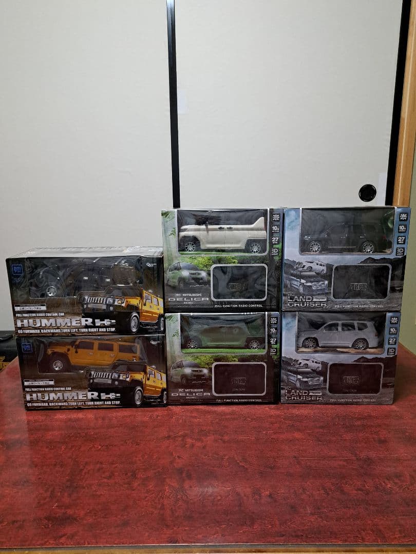 ラジコンカーセット HUMMER H2 DELICA MINI ランドクルーザー