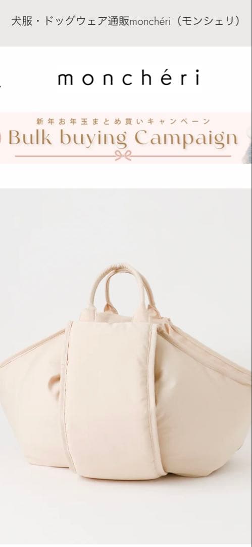 モンシェリ　2wayハンモック型メッシュ付きスリングバッグ