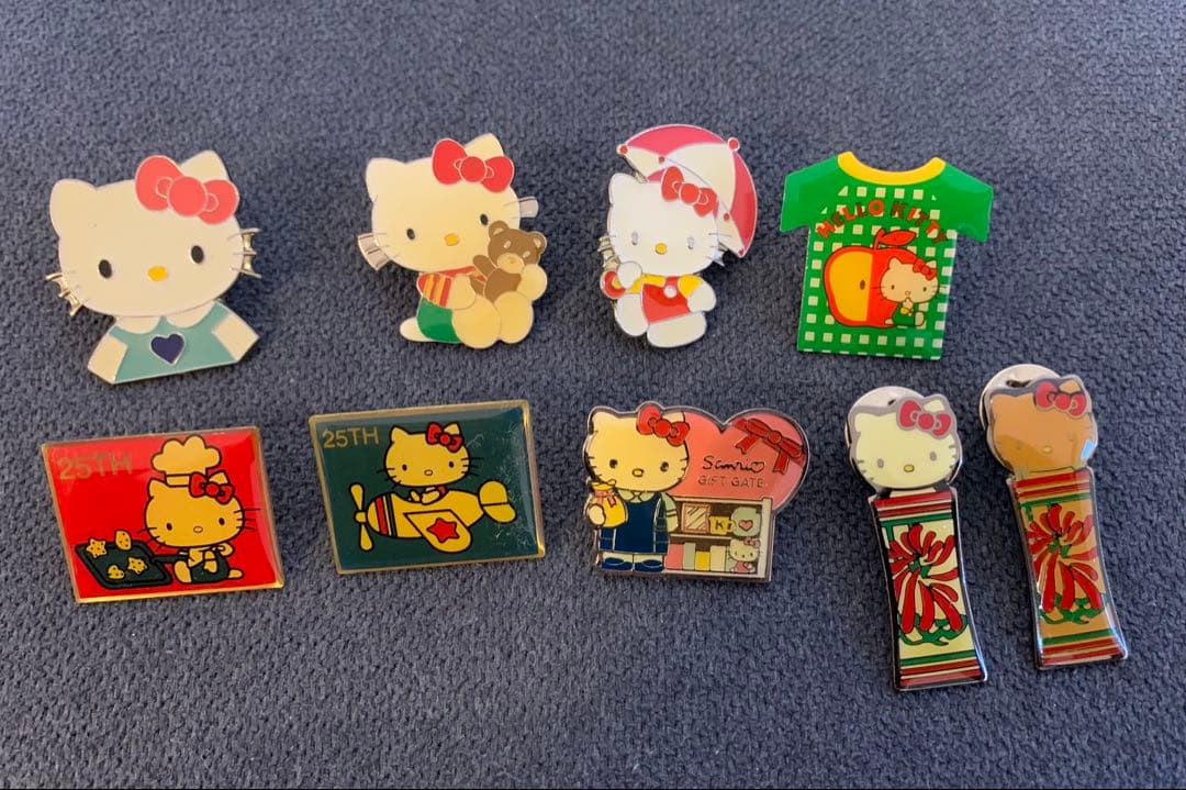 平成レトロ　キティ　ピンバッジ　まとめ売り