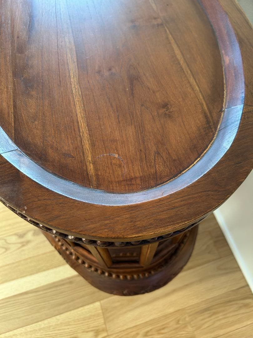 アンティーク　キュリオ　キャビネット