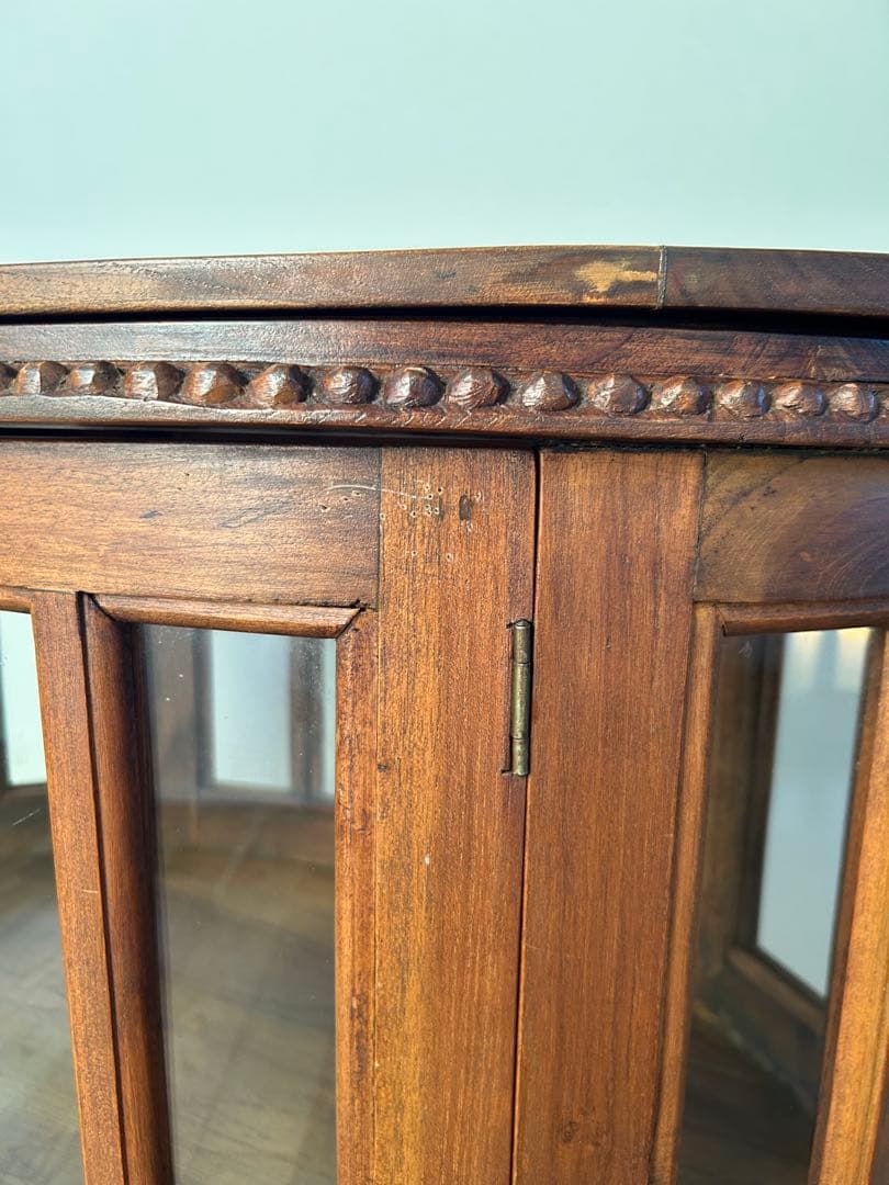 アンティーク　キュリオ　キャビネット