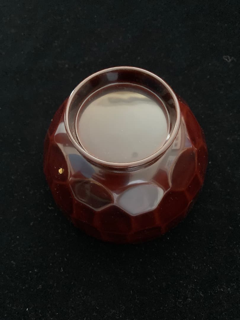 輪島塗「花蒔絵」吸物椀5客 / 曽又真山作 栞、元箱付