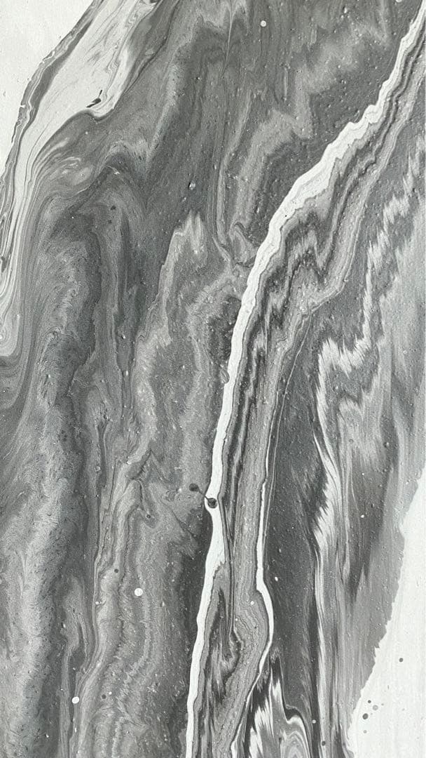 【フロイドアート ポーリングアート 絵】インテリア 美術 アクリル グレー 白黒