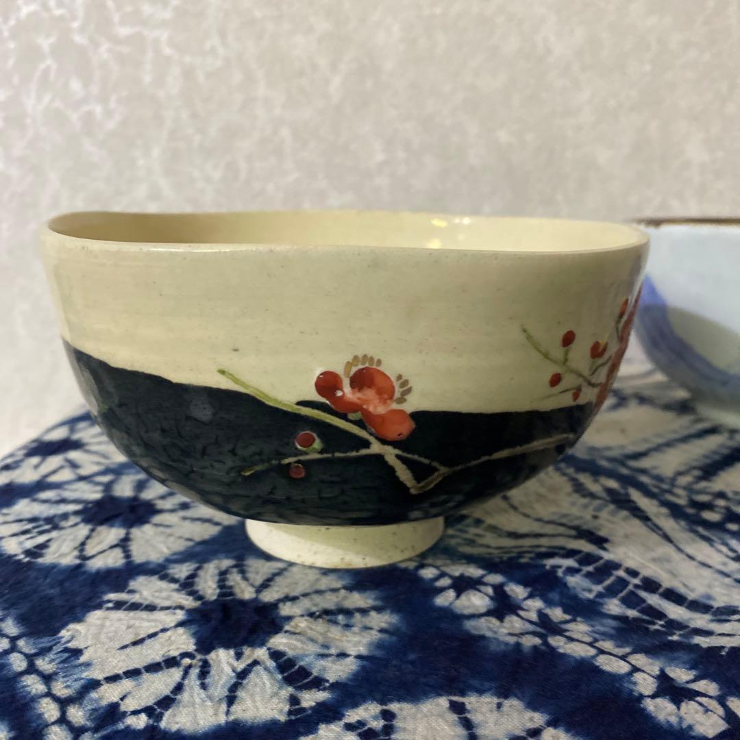 真葛香山　茶碗　2個