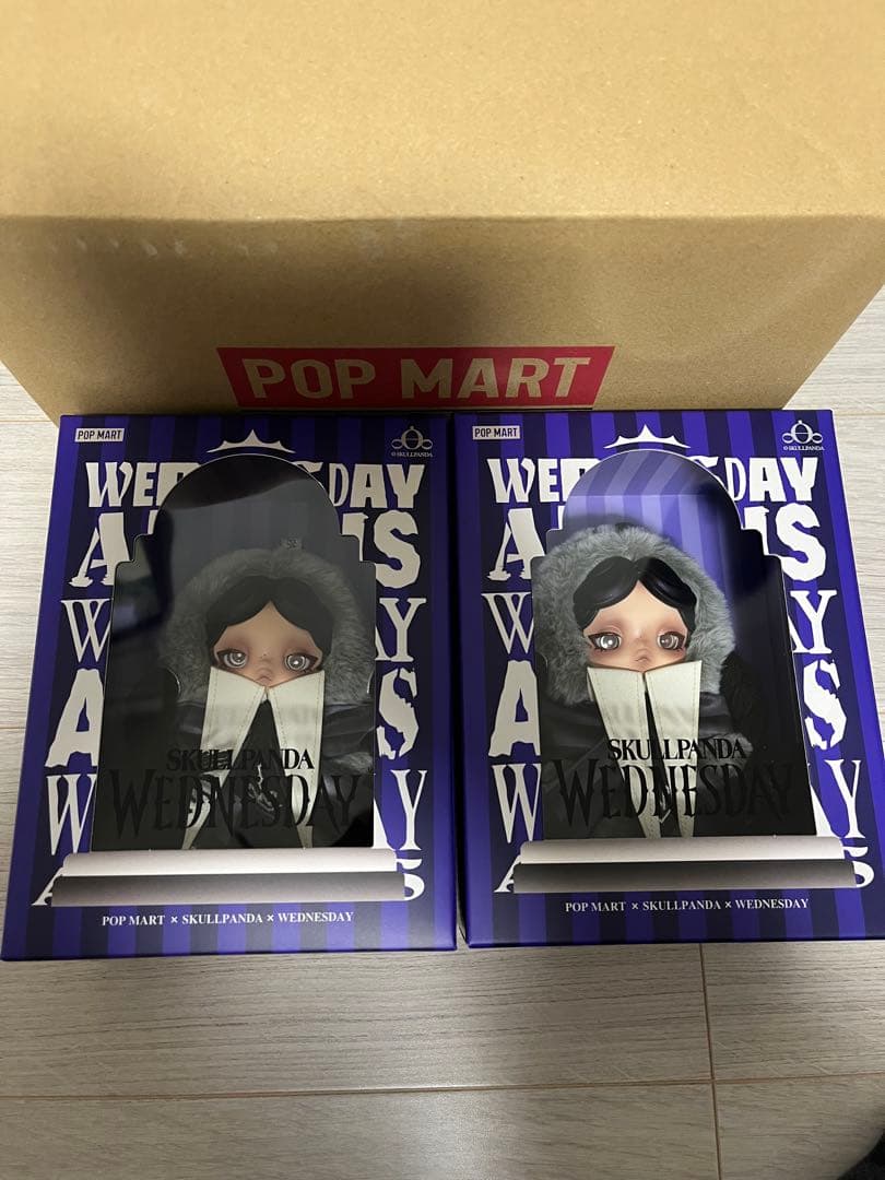 スカルパンダ　wednesday popmart 2点セット
